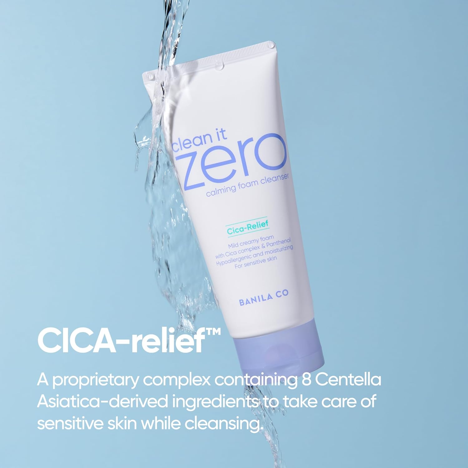 BANILA CO Clean It Zero Calming Foam Cleanser | Rich Lather Hydrating Cleansing With Soothing Finish | CICA Relief for Sensitive Skin | Vegan & Hypoallergenic (150ml / 5.07 fl.oz)-BrightBean Baby