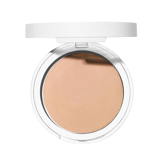 Well People Bio Powder Foundation, Lightweight & Hydrating Foundation For Perfecting & Smoothing Skin, Semi-Matte Finish, Vegan & Cruelty-free, 4N-BrightBean Baby