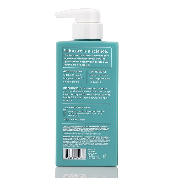 Medix 5.5 Anti Aging Skin Care 3PC Set | Vitamin C Body Cream + Exfoliating AHA Glycolic Acid Foaming Face & Body Wash + Vitamin F Booster Serum, Wash + Treat + Hydrate Skincare Set-BrightBean Baby