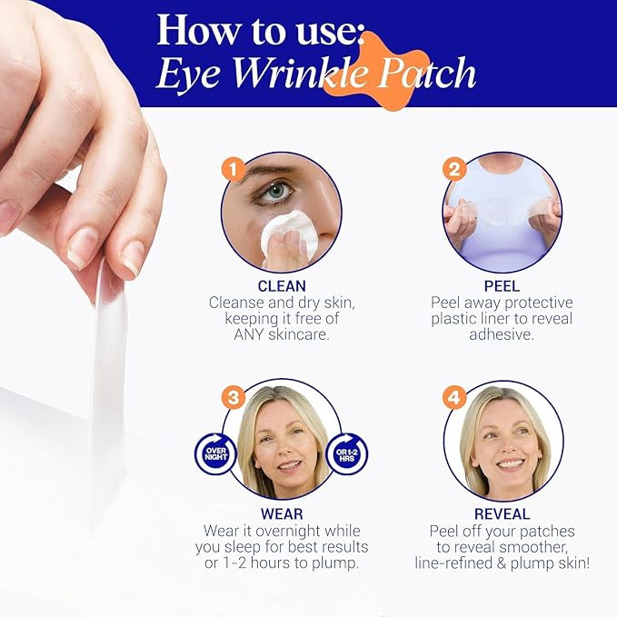 Wrinkles Schminkles Under Eye Patches - Rejuvenate Wrinkles with Medical Grade Silicone Reusable Anti-Wrinkle Patches for Under Eye Treatment, Banish Dark Circles (3 Pairs)-BrightBean Baby