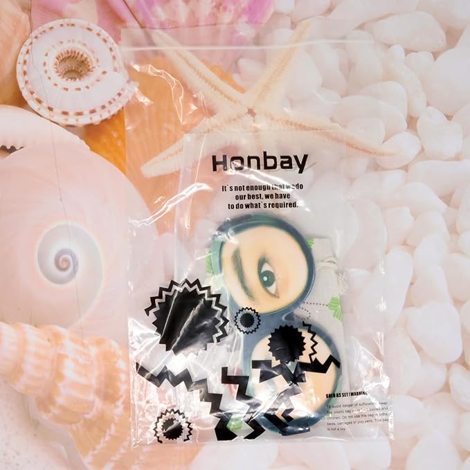 Honbay 3D Funny Eyeshade Soft Sleep Eye Mask with Adjustable Head Strap for Travel, Game, Party, Rest, Sleeping (Girl)-BrightBean Baby