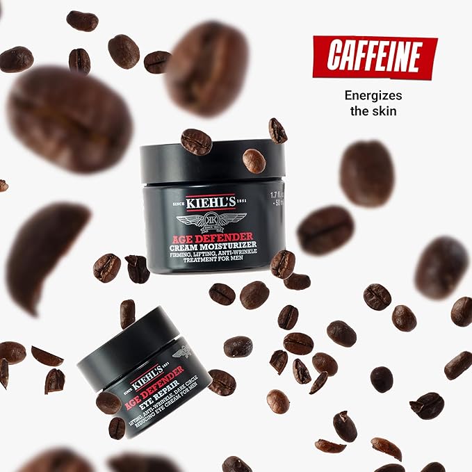 Kiehl's Dad's Age Defenders Skincare Gift Set – 2-Piece Full Size Skincare Set for Men with Firming & Lifting Anti-Aging Moisturizer and Eye Cream for Men, Minimizes Look of Fine Lines and Wrinkles-BrightBean Baby