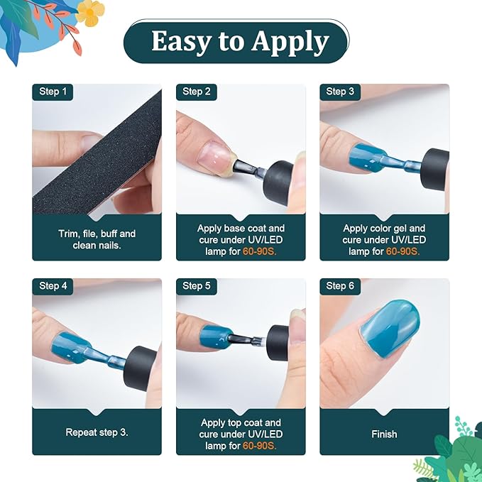 JODSONE 32 Colors Nail Polish Set With U V Light Manicure Nail Tools Nail Art Manicure Salon DIY at Home-BrightBean Baby