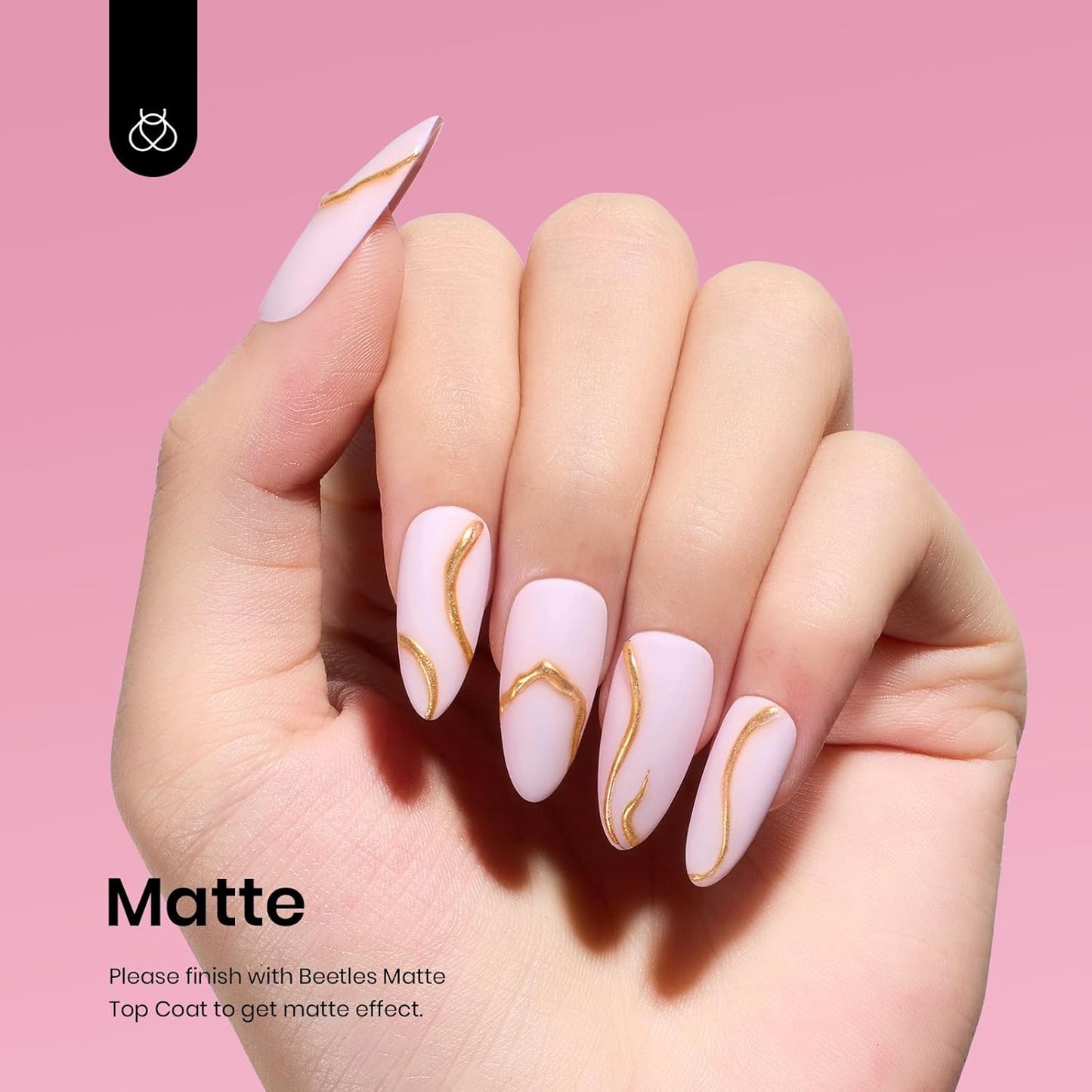 Beetles Pink Gel Nail Polish, Barely Pink Gel Polish Soak Off LED Nail UV LED Lamp Pastel Nail Art Manicure Salon DIY Home 0.51Oz Gift for Women-BrightBean Baby