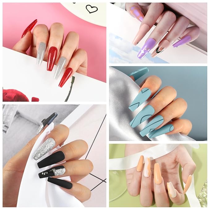 COSCELIA 57pcs Gel Nail Polish Kit with U V light Starter Kit 40 Colors Summer Gel Polish Set 5pcs Top and Base Coat Glossy Matte Glitter Beautiful Nail Stickers Gel Manicure Kit DIY Gifts for Women-BrightBean Baby