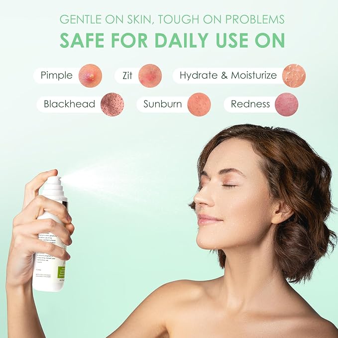 AUSLKA Salicylic Acid Oil Balancing Spray with 2% Salicylic Acid Regulates Skin Balance for Pimple and Oily Skin, Fruit Acid Spray for Face & Body (3.4 Fl Oz)-BrightBean Baby