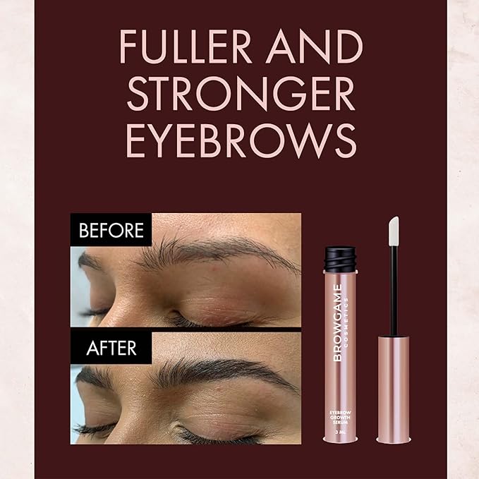 Eyebrow Growth Serum - Provides Full, Healthy And Well Defined Eyebrows - High Technology Formula - Vegan And Cruelty Free - Flexible Applicator Developed Specifically For Brows - 0.1 Oz-BrightBean Baby