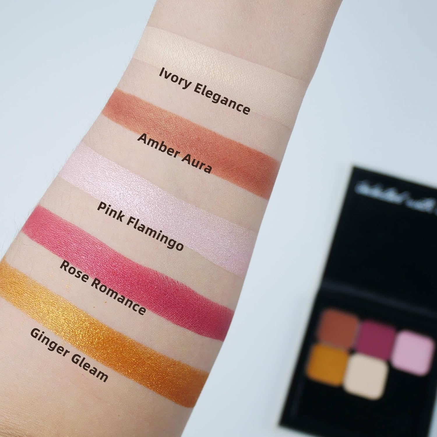 Single Matte Eyeshadow with Metal Pan, Long-lasting Natural Nude Color No-Makeup Look, Palette Refill, Base Eyeshadow Powder for Empty Magnetic Palette (Ivory Elegance)-BrightBean Baby