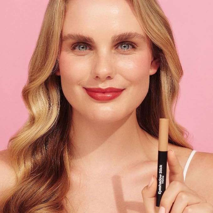 MCoBeauty Eyeshadow Stick, Matte, Caramel, Highly Pigmented, Built-in Sharpener, Vegan, Cruelty Free Cosmetics-BrightBean Baby