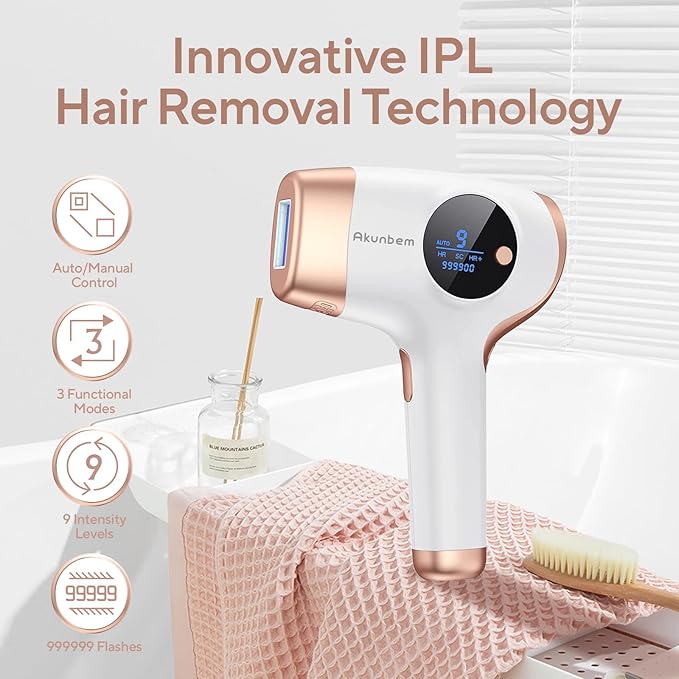 Laser Hair Removal, IPL Hair Removal for Women and Men, Hair Removal Device for Bikini Legs Armpits Arms At Home, 999,900+ Flashes Painless Effective & Long-Lasting-BrightBean Baby