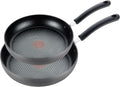 T-fal Ultimate Hard Anodized Nonstick Fry Pan Set 2 Piece - 10 & 12 Inch Grey