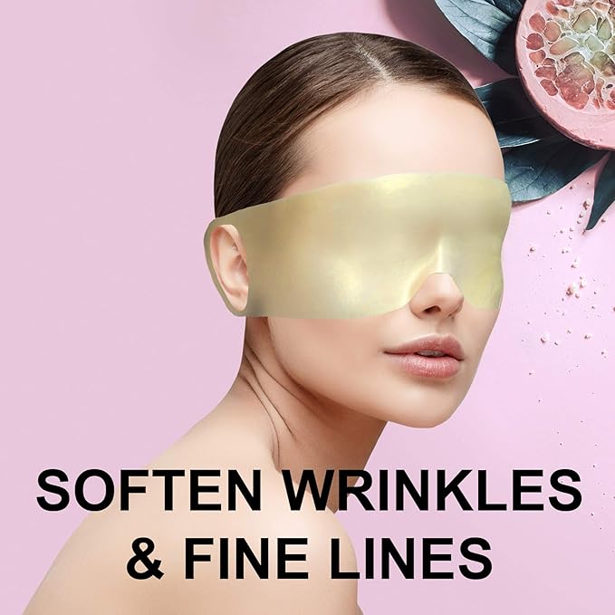 Vivor Gold Silicone Reusable Eye Mask - Luxurious Hydrotherapy Anti aging Experience to Reduce Eye Bags, Crow's Feet, Wrinkles, and Fine Lines. Reusable Up To 100 Times!-BrightBean Baby