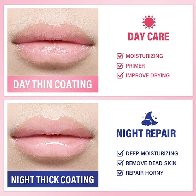 2PCS Lip Sleeping Mask, Lip Mask Overnight, Moisture & Lip Plumper Lip Wrinkles, Repair Lip Balm Prevention Dry and Cracked Lip Scrubs Exfoliato Smoothing Dry Lip Mask (Peach + Grapefruit)-BrightBean Baby