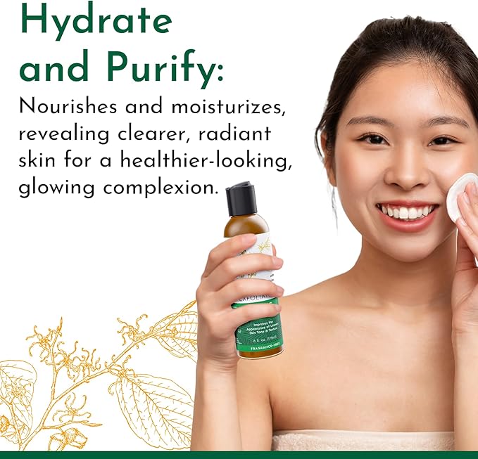 Tree To Tub Glycolic Acid Toner for Face w/Witch Hazel & Hydrating Aloe Vera for Smooth Skin - Minimizes Appearance of Fine Lines & Brightens - Vegan Exfoliating Toner for Women & Men-BrightBean Baby