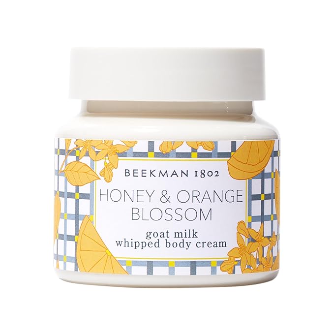 Beekman 1802 Whipped Body Cream, Honey & Orange Blossom - Scented - 8 oz - Intensely Hydrating & Softens Skin - With Goat Milk - Good for Sensitive Skin - Cruelty Free-BrightBean Baby