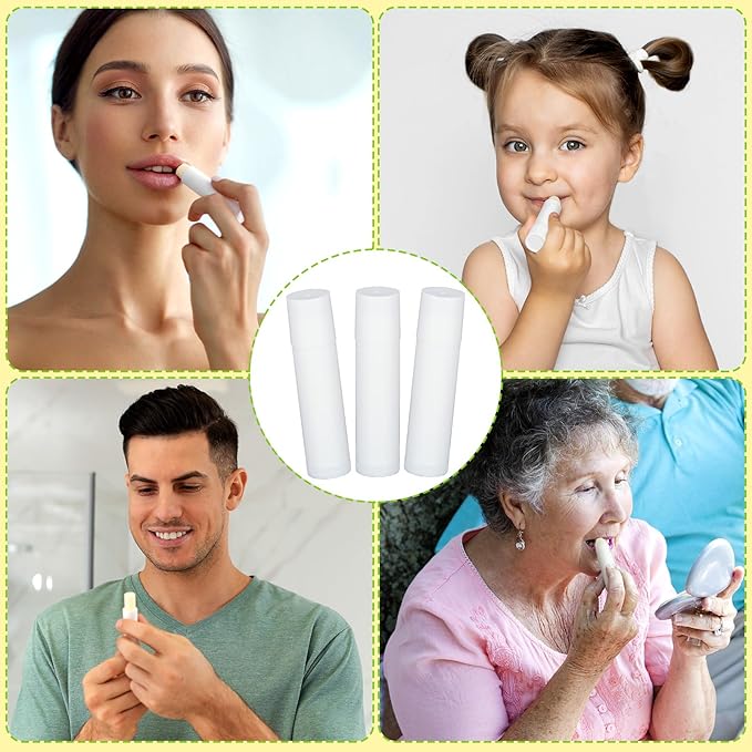 Demissle 150 Pcs Unlabeled Lip Balm Bulk Chapped Stick Blank Mini Lip Balm Gifts Moisturizing Lip Balms Favors for Women Homeless Wedding Bridal Shower Favors Baby Shower Guests Favors(Cherry)-BrightBean Baby