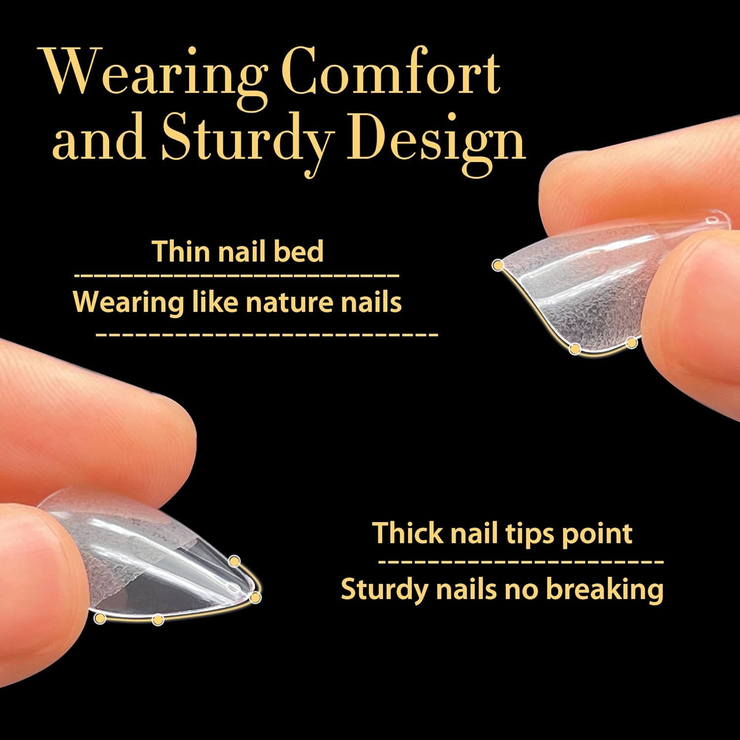 UNA GELLA Almond Nail Tips, Pre-shape Short Almond Gel Nail Tips 240Pcs Full Cover Soft Gel Fake Nails No C Curve Press On Nails For Women Girl At Home DIY Salon with Box 12 Sizes-BrightBean Baby