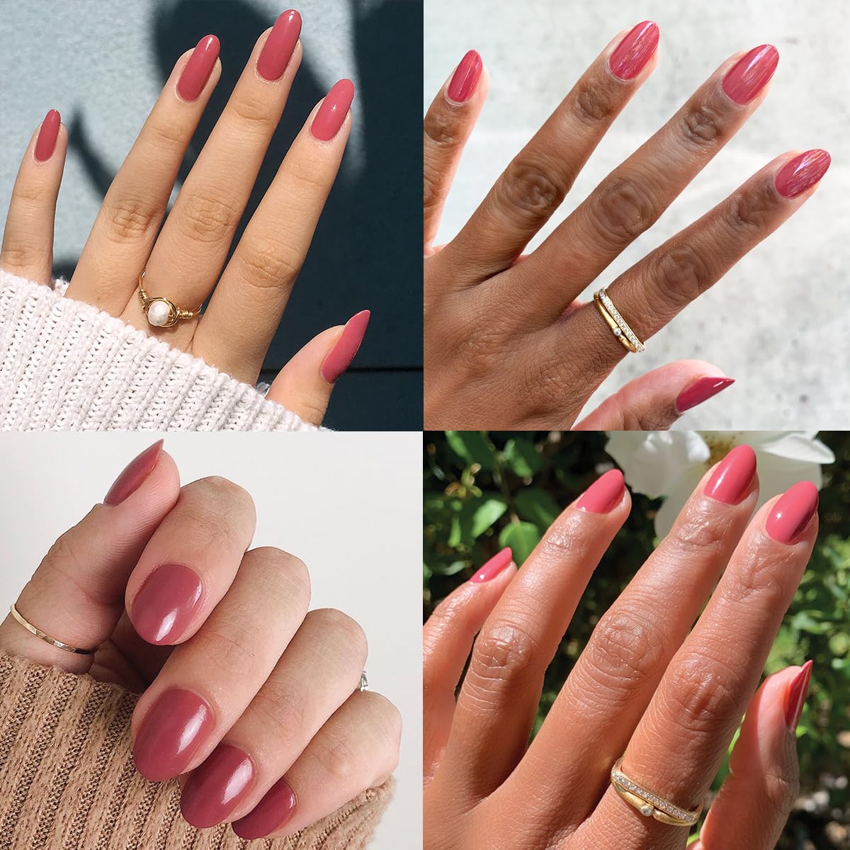 Olive & June Long Lasting Nail Polish | Plump Gel-Like Finish No Lamp Needed | Lasts up to 10 days | Salon-Quality Color at Home | 15-Free Vegan Cruelty-Free Chip-Resistant Shine | LD Rosy Neutral-BrightBean Baby