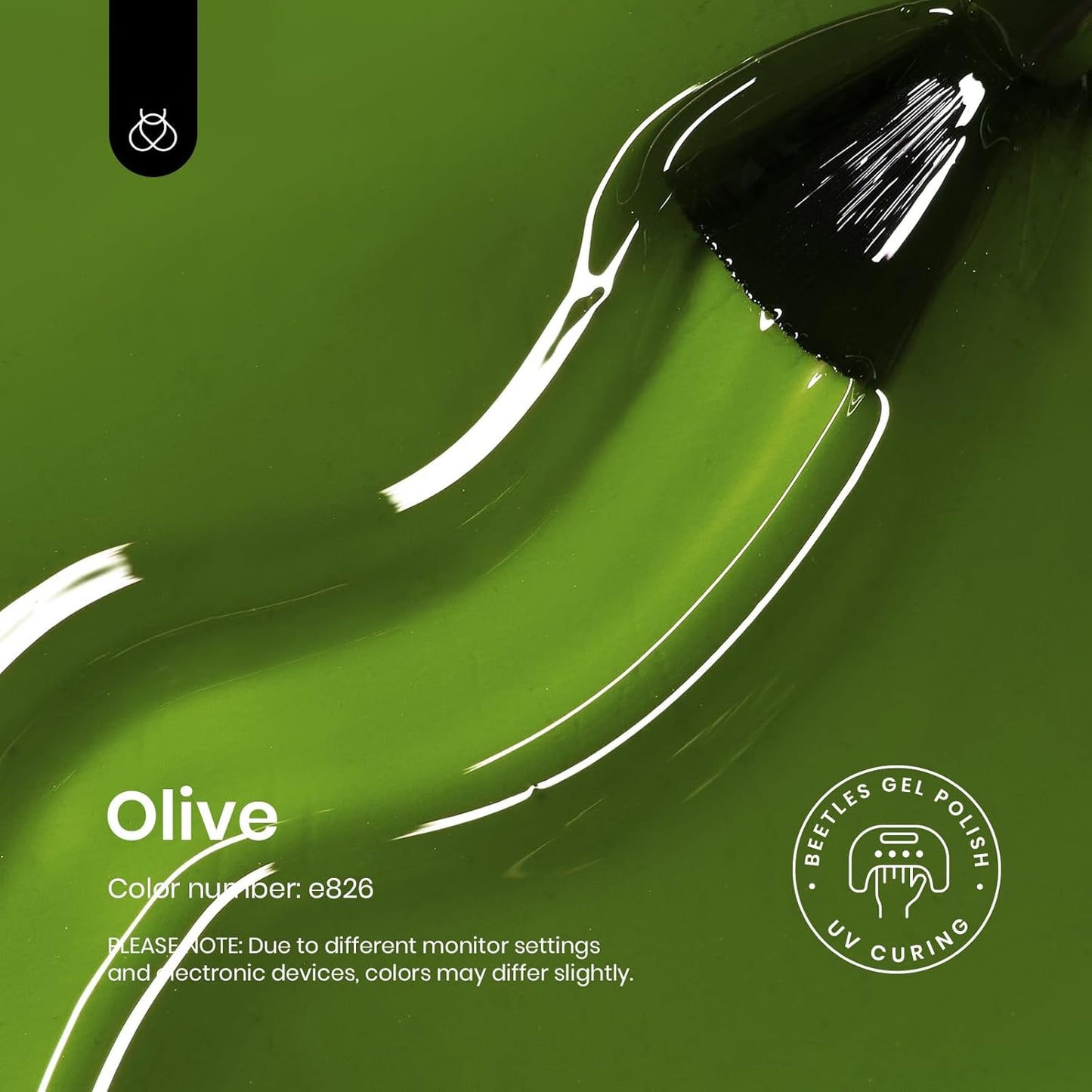 Beetles Green Gel Nail Polish - 15ml Olive Green Natural Jelly Gel Polish Fall Color Sheer Translucent Effect Soak Off UV Nail Art DIY Manicure Gift for Women-BrightBean Baby