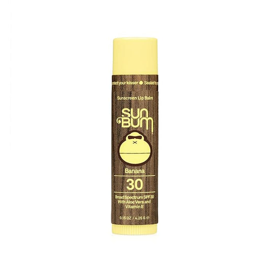 Sun Bum SPF 30 Sunscreen Lip Balm | Vegan and Cruelty Free Broad Spectrum UVA/UVB Lip Care with Aloe and Vitamin E for Moisturized Lips | Banana Flavor | 0.15 oz-BrightBean Baby