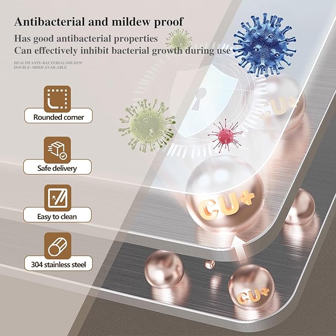 Stainless Steel Cutting Board for Kitchen - 304 Stainless Steel Chopping Boards for Baking, Double-Sided Use for Raw & Cooked Food - Ideal for Homemade Pasta, Pizza & Bread Making (15.7×23.6×0.06")