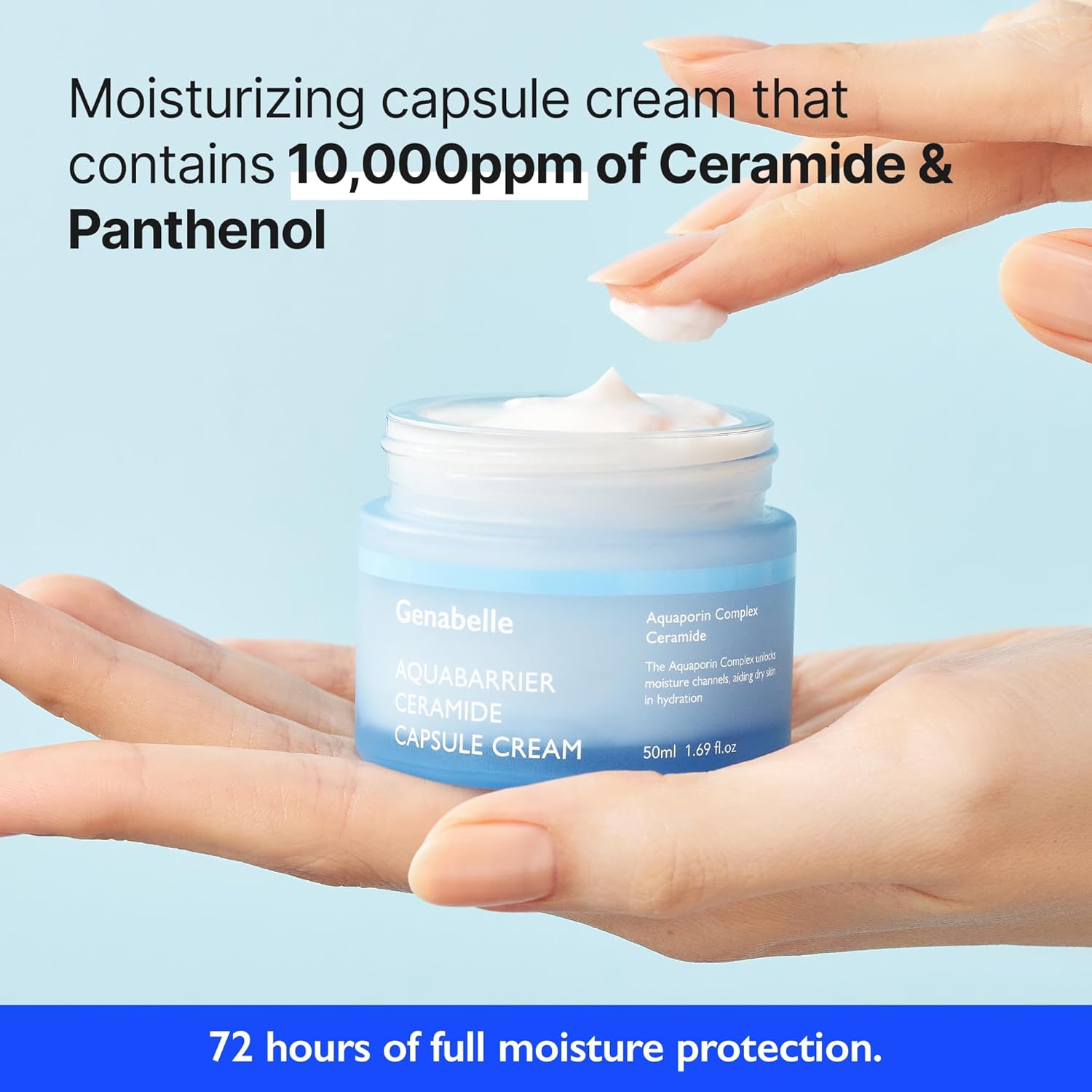 Revitalize & Nourish: Aquabarrier Ceramide Capsule Cream - Intensive Hydration & Skin Barrier Repair | 72-Hour Moisture Lock, Dermatologist Tested, 1.69 fl Oz-BrightBean Baby