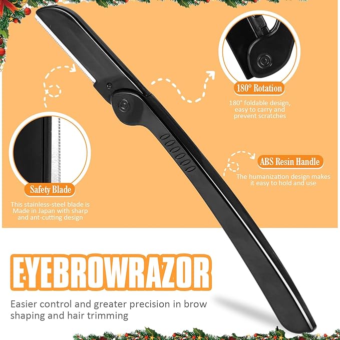 Yougai Tweezers Set,9 Pcs Professional Stainless Steel Nail Clippers and Tweezer Kit for Women and Men, Great Precision Tweezers No Gaps with Leather Travel Case-BrightBean Baby