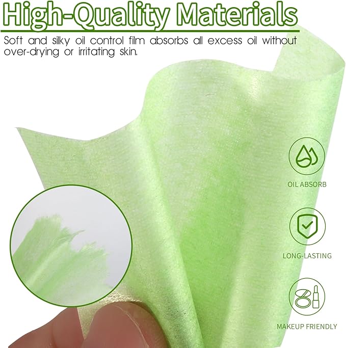 Blotting Paper, HNYYZL Oil Absorbing Sheets for Oily Skin 600 Sheets, Oil Control for Face, Makeup Blotting Paper, Natural Oil Absorbing Facial Blotting Sheets for Oily Skin Care (Pack of 6)-BrightBean Baby
