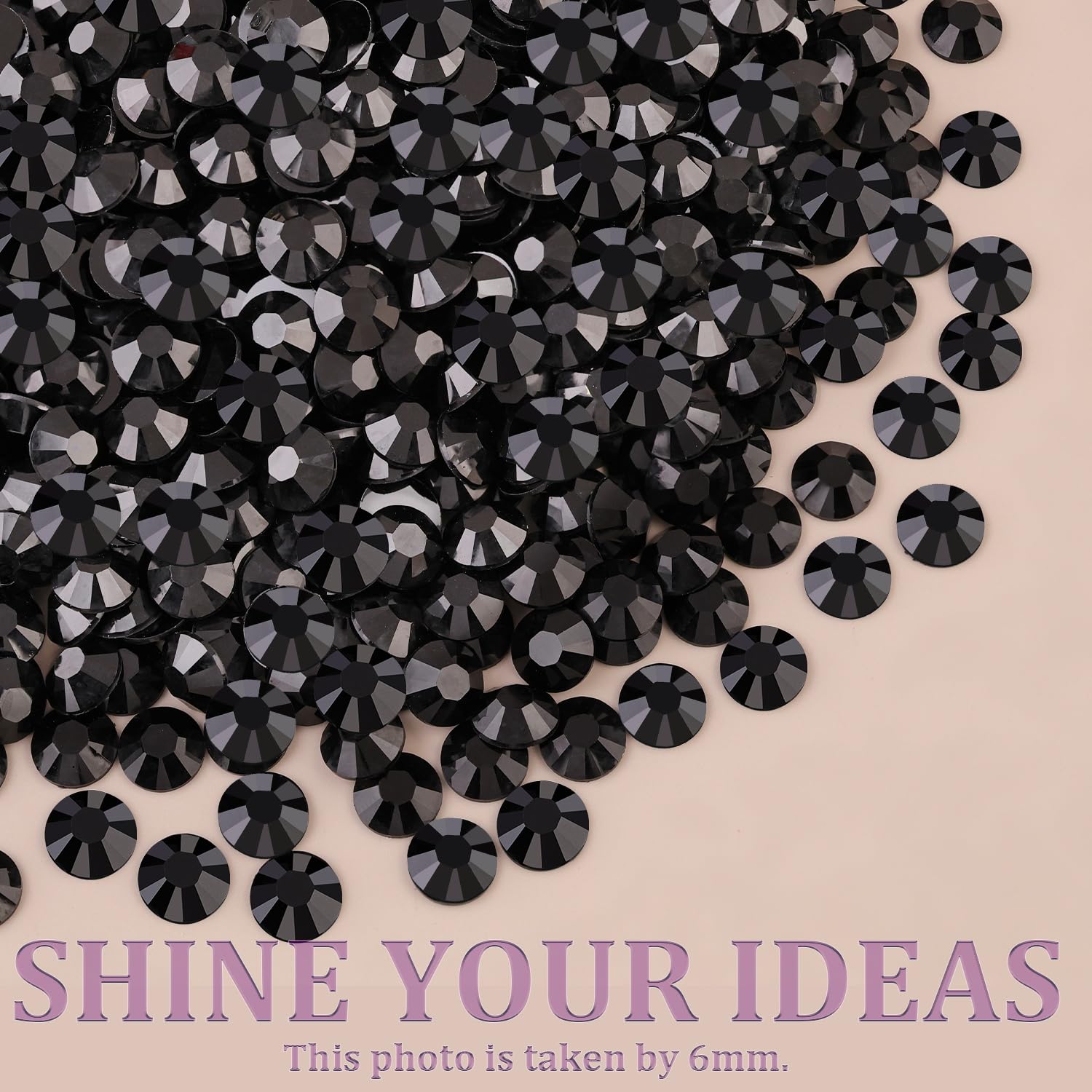 Resin Jelly Rhinestones for Crafting with B7000 Jewelry Glue, 2 Boxes Black Flatback Crystals with 3Pcs 10ml Glue, Bedazzling Non Hotfix Gems for DIY Tumblers Clothing Shoes Manicure-BrightBean Baby