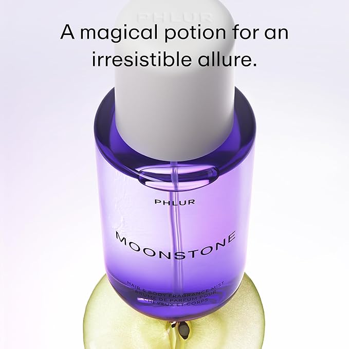 PHLUR Moonstone Body Mist - Hair & Body Mist Fragrance - Apple, Lemon, Jasmine, Sandalwood & Vanilla Body Spray (8 Fl Oz)-BrightBean Baby
