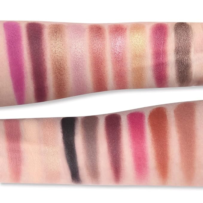 UCANBE Professional 18 Colors Eyeshadow Makeup Palette, High Pigmented 10 Matte + 7 Shimmer + 1 Metallic Glitter, Velvety Creamy Blendable Long Lasting Eye Shadow Pallets Makeup Set Kit-BrightBean Baby
