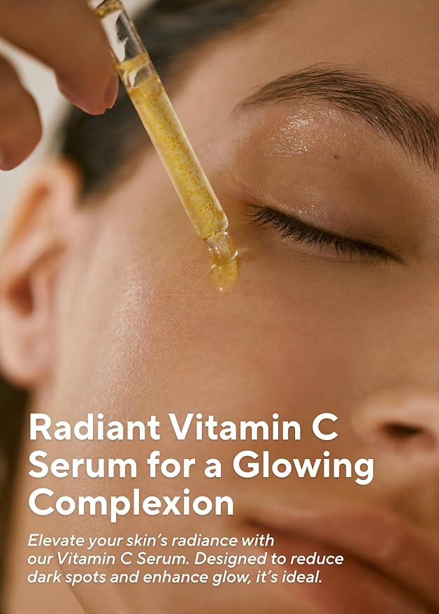AROMATICA Glow Vita C Toning Serum Orange & Neroli 30ml/1.01 fl. oz - Orange Vitamin C Serum for Face with Hyaluronic Acid For Sensitive Skin-BrightBean Baby