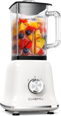 Professional Glass Blender for Smoothies - 58 Oz Jar 750W B02 White