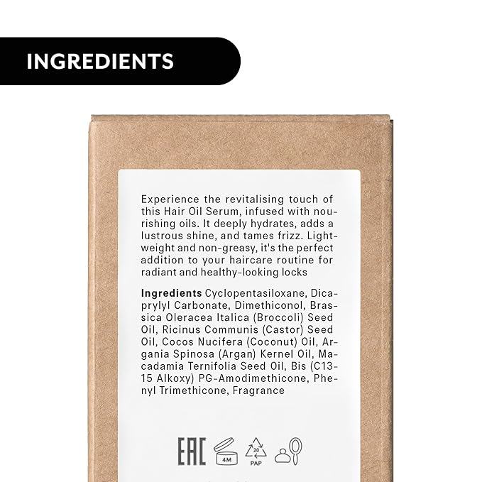 The Act Hair Oil for Dry & Frizzy Hair – Leave-In Lightweight Treatment with Argan, Coconut & Castor Oil – Non-Greasy Finish – 1.69 fl oz-BrightBean Baby