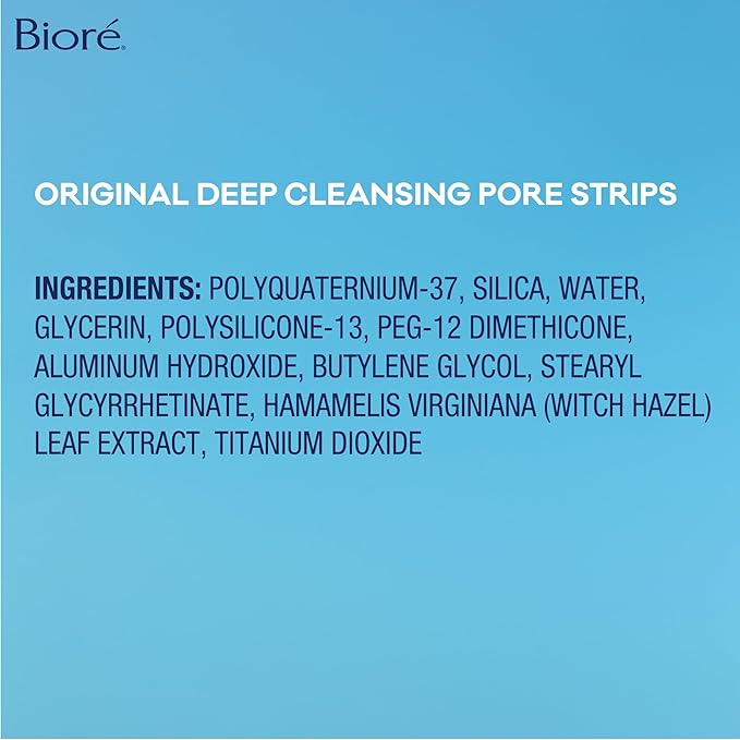 Bioré Original Blackhead Remover Strips, Deep Cleansing Nose Strips With Instant Pore Unclogging, Features C-Bond Technology, Oil-Free, Non-Comedogenic Use, 14 Count-BrightBean Baby
