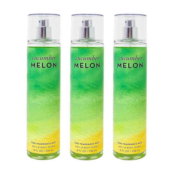 Bath & Body Works Cucumber Melon 3 Pack Fine Fragrance Mist Gift Set - Full Size-BrightBean Baby