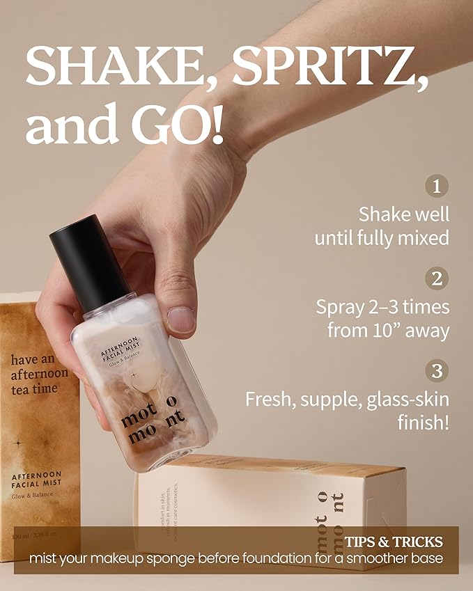 Milk Tea Dewy Skin Mist | Hydrating & Makeup Setting Spray | Dewy Finish - 2x Better Moisturizing Effect - Refreshing Korean Skincare 3.38 fl oz-BrightBean Baby