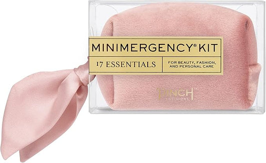 Pinch Provisions Velvet Minimergency Kit, for Her, Includes 17 Must-Have Emergency Essential Items, Compact, Multi-Functional Pouch, Gift for Parties and Birthdays-BrightBean Baby