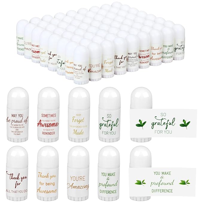 72 Pcs Mini Lip Balm Bulk Gift, 8 Assorted Flavors, Moisturizing for All Skin Types-BrightBean Baby