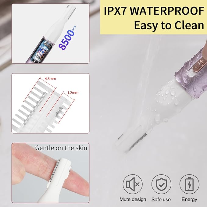 2025 Rechargeable Nose and Ear Hair Trimmer for Women Men – Painless Facial and Eyebrow Hair Remover, Dual-Edge Blades, IPX7 Waterproof, Compact and Portable Electric Clipper-BrightBean Baby