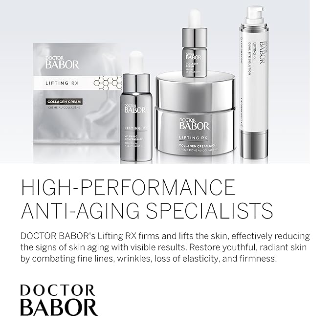 DOCTOR BABOR Lifting RX Comfort Vitamin C Serum, Infused with Hyaluronic Acid to Hydrate & Plump, Even Skin Tone, Reduces Fine Lines & Wrinkles, 20 ml-BrightBean Baby