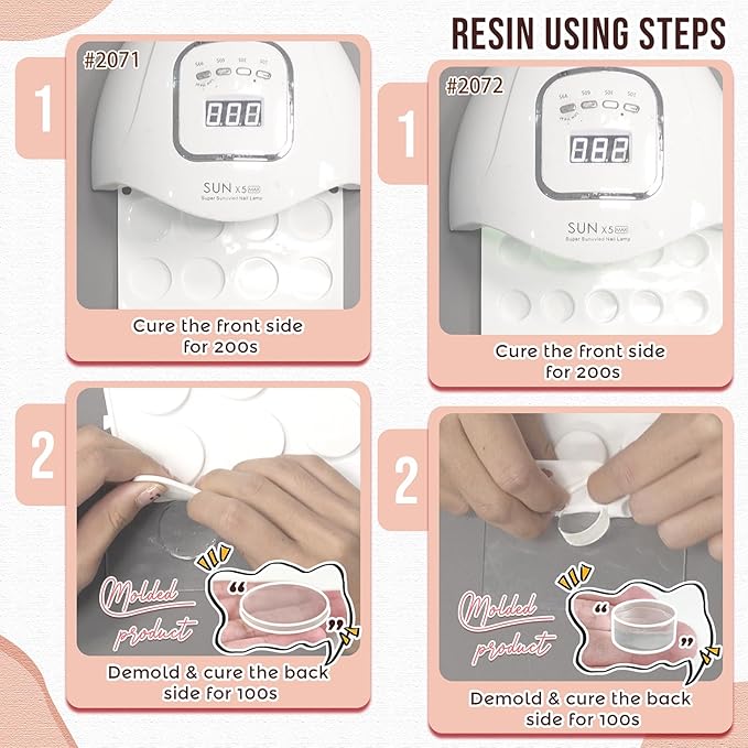 Funshowcase Mini Round Disc Silicone Mold Tray per Cavity 0.9x0.9x0.4inch 35 Cavities