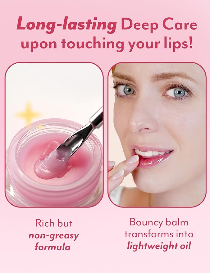 SelfBeauty Lip Mask - Kakadu Plum, Vegan Lip Balm, Daily Lip Moisturizer, Overnight Hydrating Lip Treatment with Vitamin C, Lip Scrub Exfoliator Intensive Lip Repair, 0.51fl.oz-BrightBean Baby