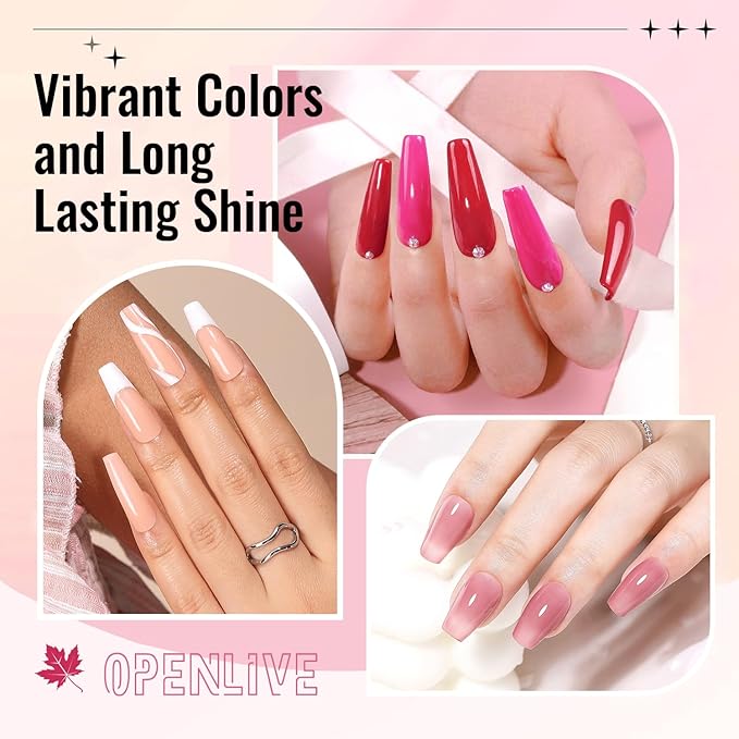 12 PCS Nail Polish Set With 10 Colour Combo, 2 PCS Base And Top Coat,Fast Drying Nail Polish For Home DIY And Beginners.-BrightBean Baby