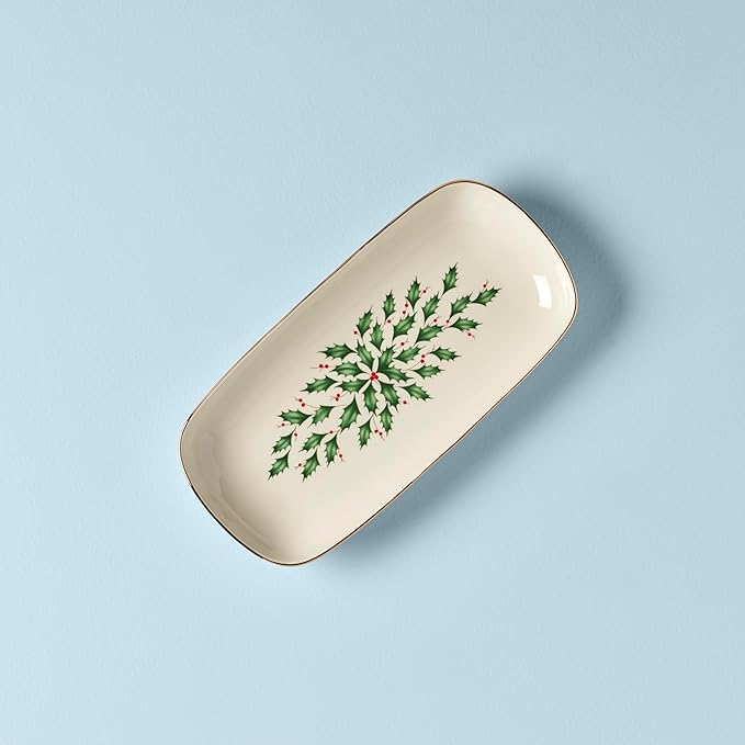 Lenox 869997 Holiday Bread Tray, Christmas Hosting