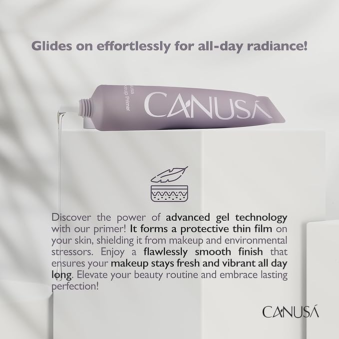 Clear Makeup Primer - Pore Minimizing & Mattifying,Long Lasting Base for Oily/Sensitive Skin - Clear Translucent Finish, Moisturizes & Primes -Cruelty Free US (1.02 Fl Oz / 30ml.)-BrightBean Baby