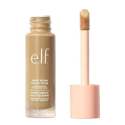 e.l.f. Halo Glow Liquid Filter, Complexion Booster For A Glowing, Soft-Focus Look, Infused With Hyaluronic Acid, Vegan & Cruelty-Free, 3.5 Medium-BrightBean Baby