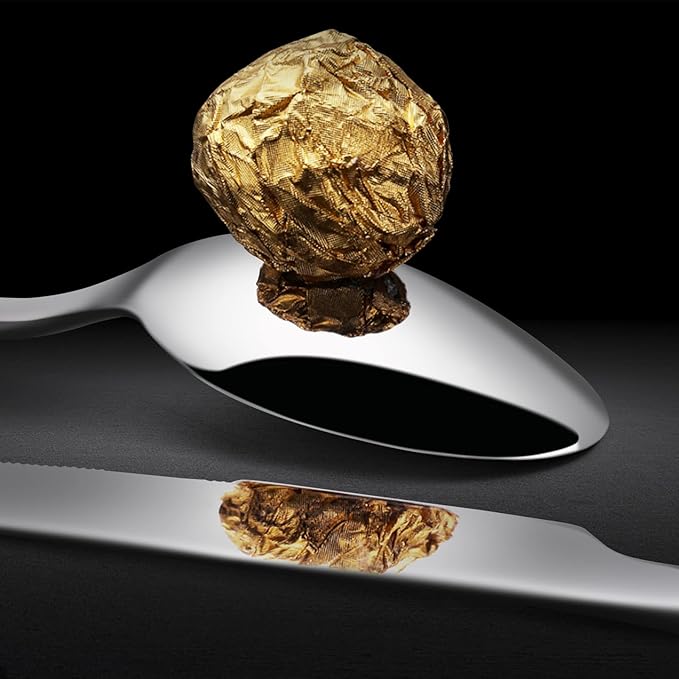 KINGSTONE Dinner Spoons Set of 16, 8 Inch 18/10 Stainless Steel Spoon Cutlery Table Spoon for Home, Kitchen & Restaurant, Dishwasher Safe