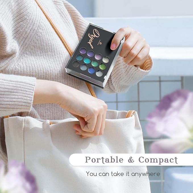 Color Nymph All In One Makeup Palette Set Kit,Portable Travel Makeup Kit for Girls with 24-Colors Eyeshadows Facial Blusher Lip Gloss Pressed Powder Mascara Brushes Mirror-BrightBean Baby