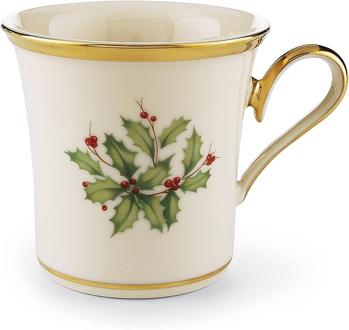 Lenox 146504060 Holiday Mug, Porcelain, Christmas Drinkware